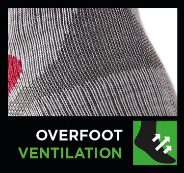 Bridgedale Women’s Midweight Merino Comfort Boot, Overfoot Ventilation